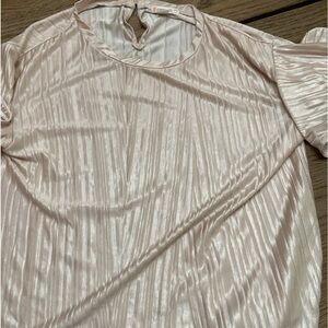 Crewcut Girl’s Pink Shiny Plissé Shirt